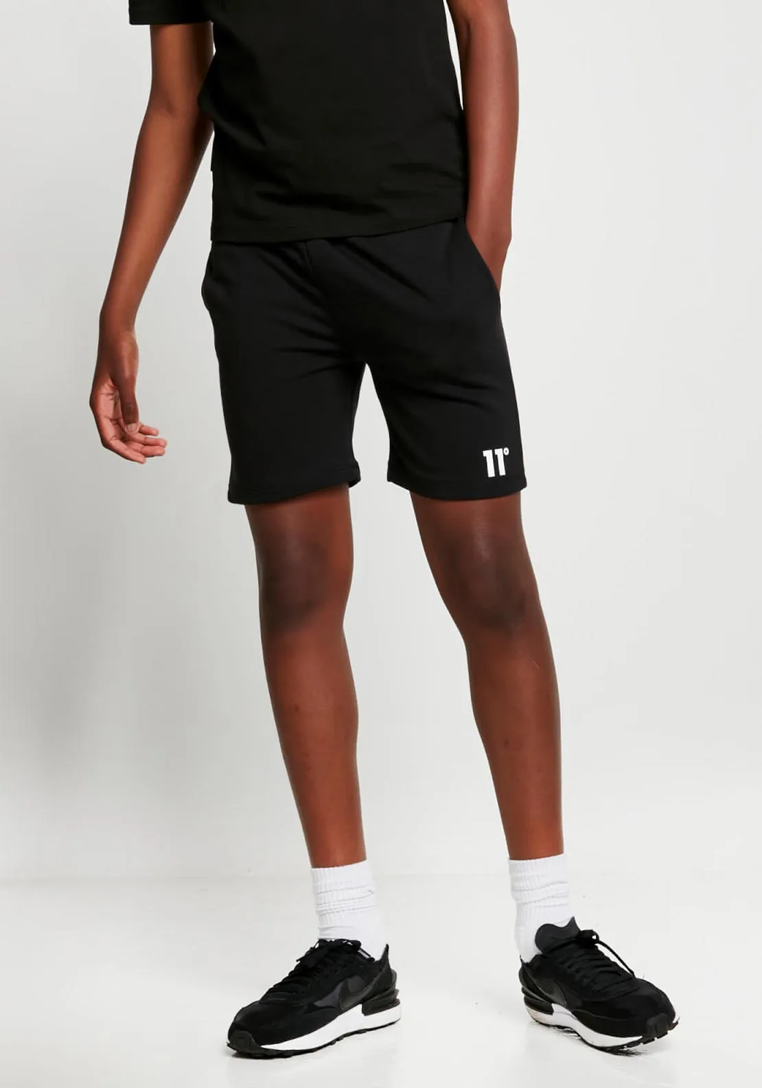 11Degrees Boys Core Sweat Shorts, Black