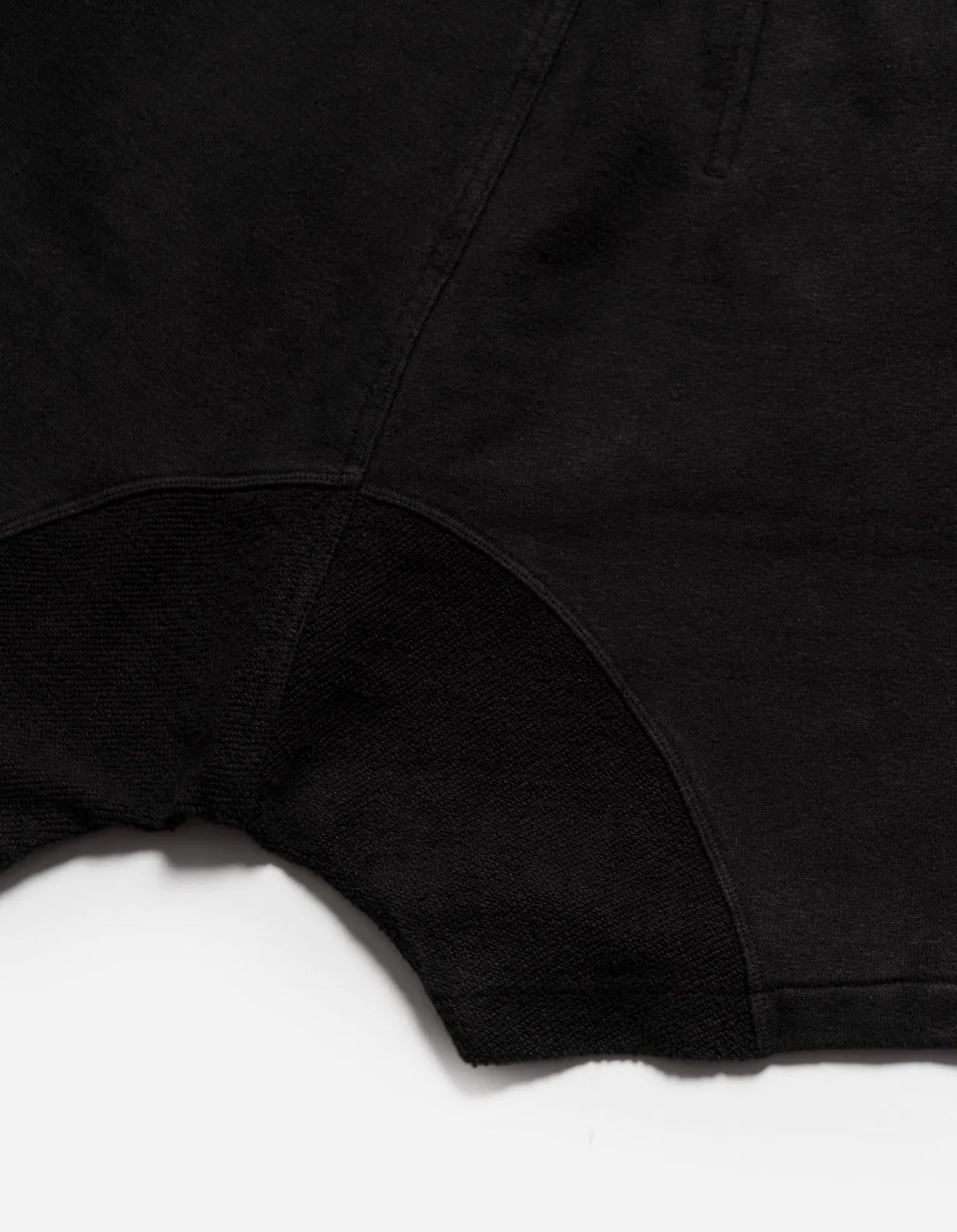 5004 Kesagiri Hemp Sweat Shorts Black BLK-108F