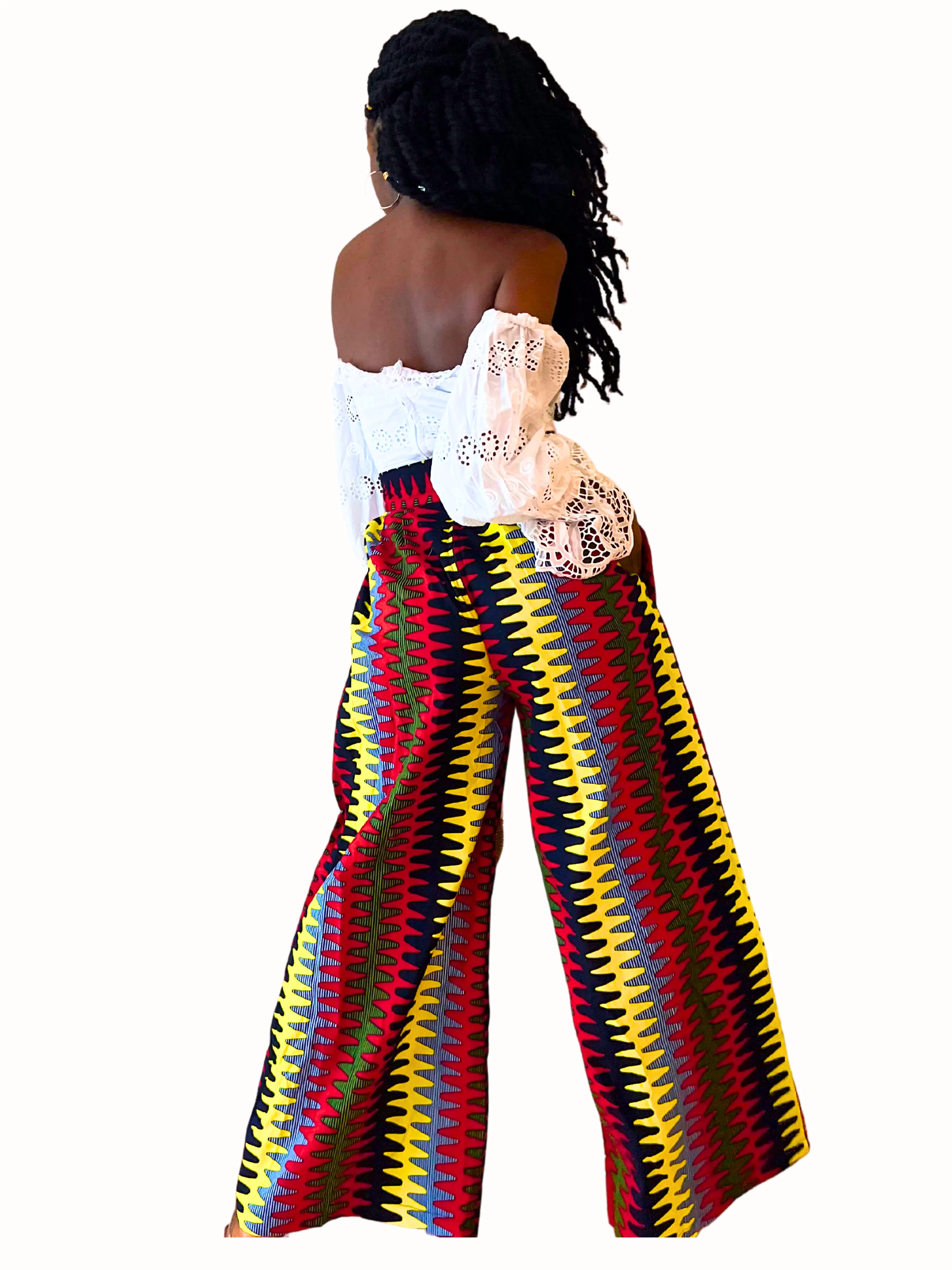 African Print Palazzo Pants