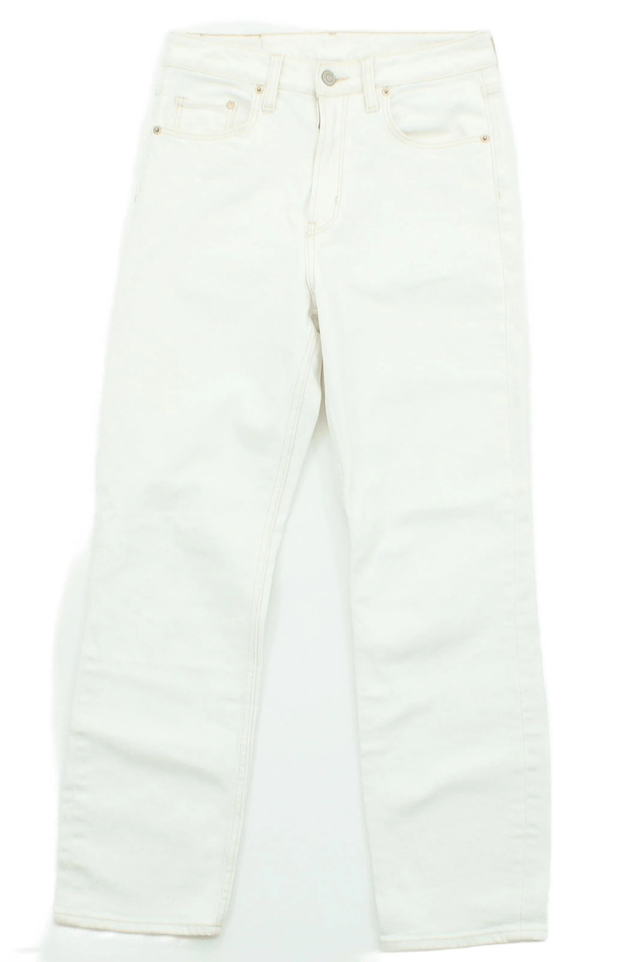 & Denim Women's Jeans UK 8 White 100% Cotton