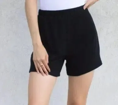 Black lightweight shorts