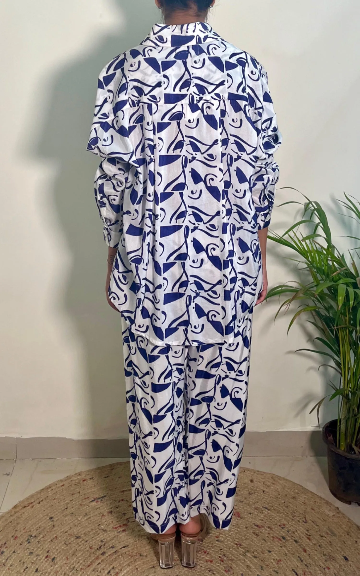 Block Printed Shirt and Pants Set