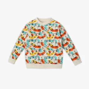 Boy's Regular Fit Printed Sweat Tees