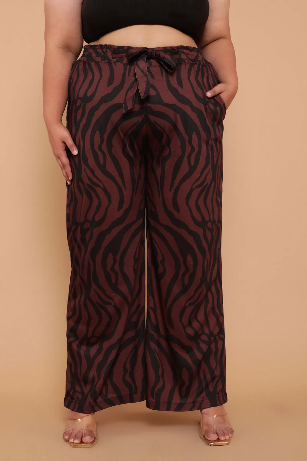 Bronze Tiger High Waist Pants