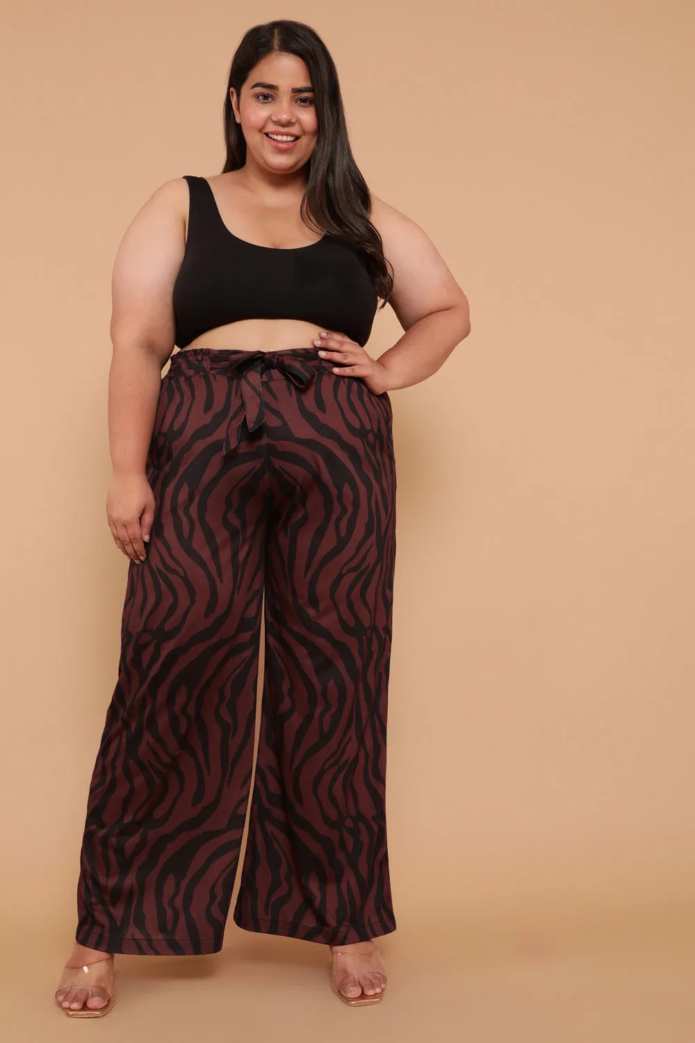 Bronze Tiger High Waist Pants