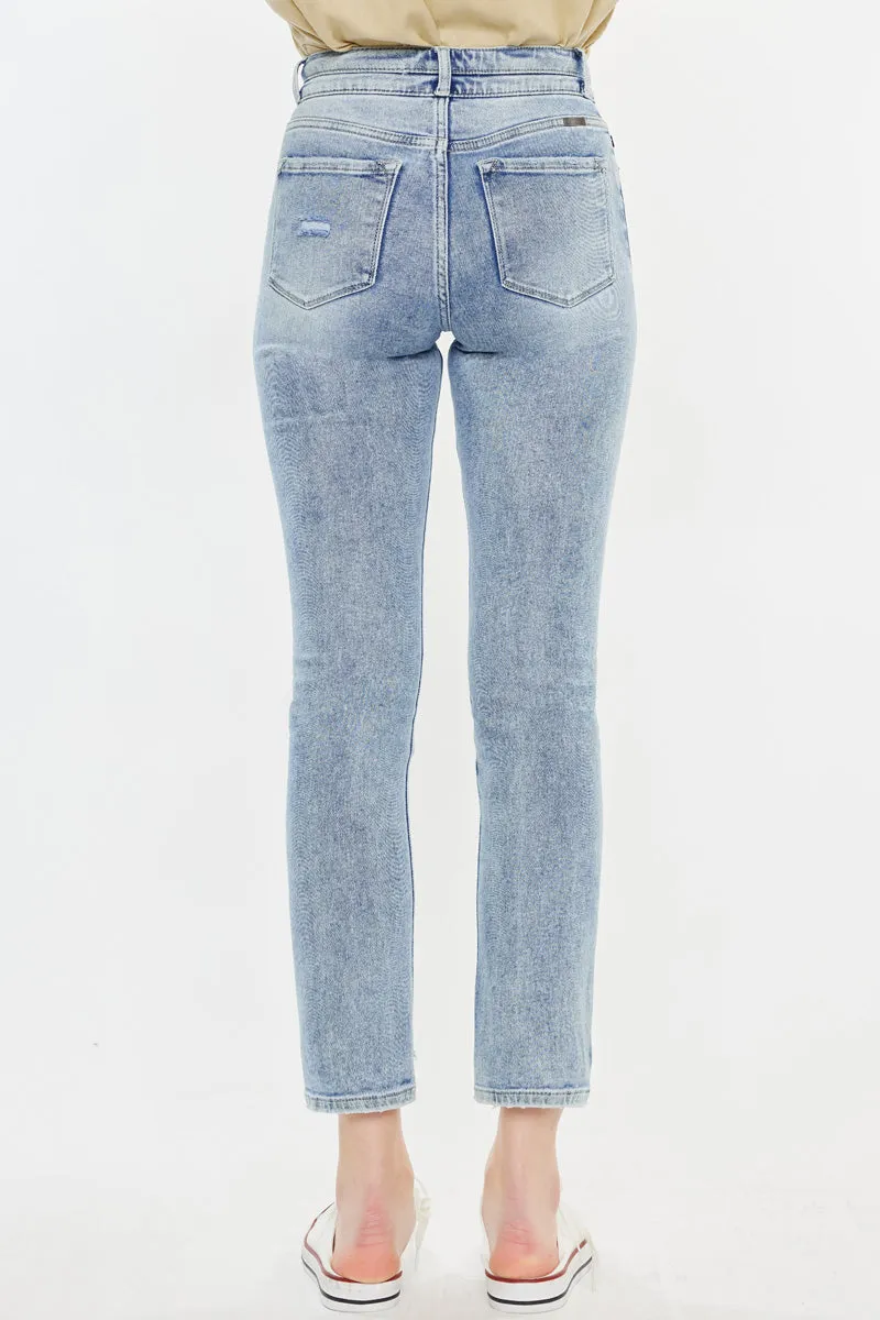 Cadence Ultra High Rise Slim Straight Leg Jeans