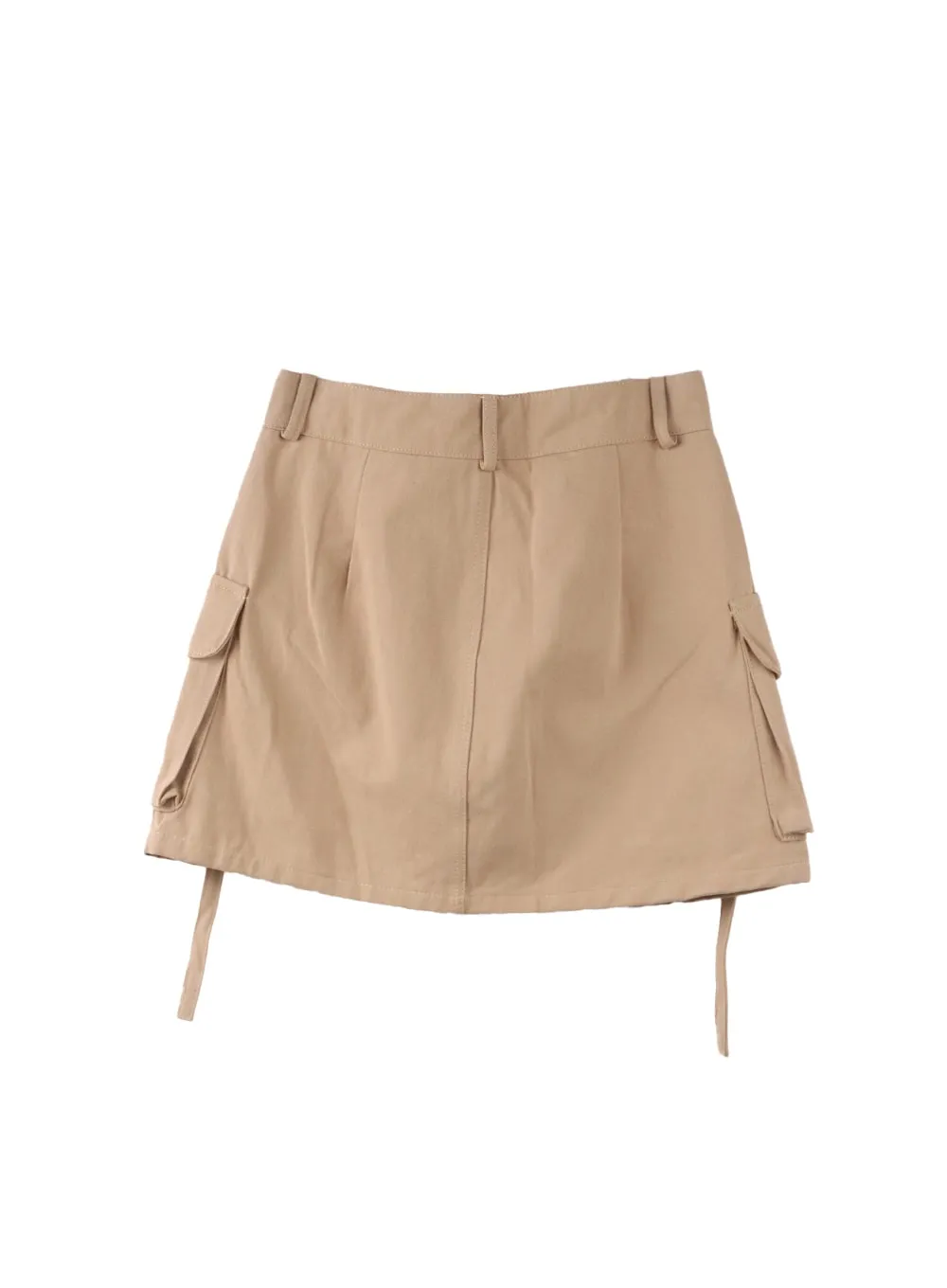 Cargo Pocket Strap Mini Skirt OF408