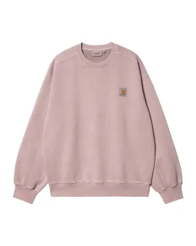 Carhartt Wip Vista Sweat Glassy Pink Garment Dyed