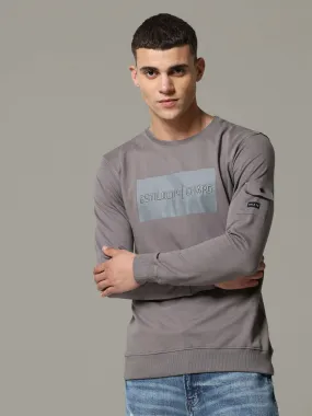 Charg Cargo Steel Grey Sweat Shirt