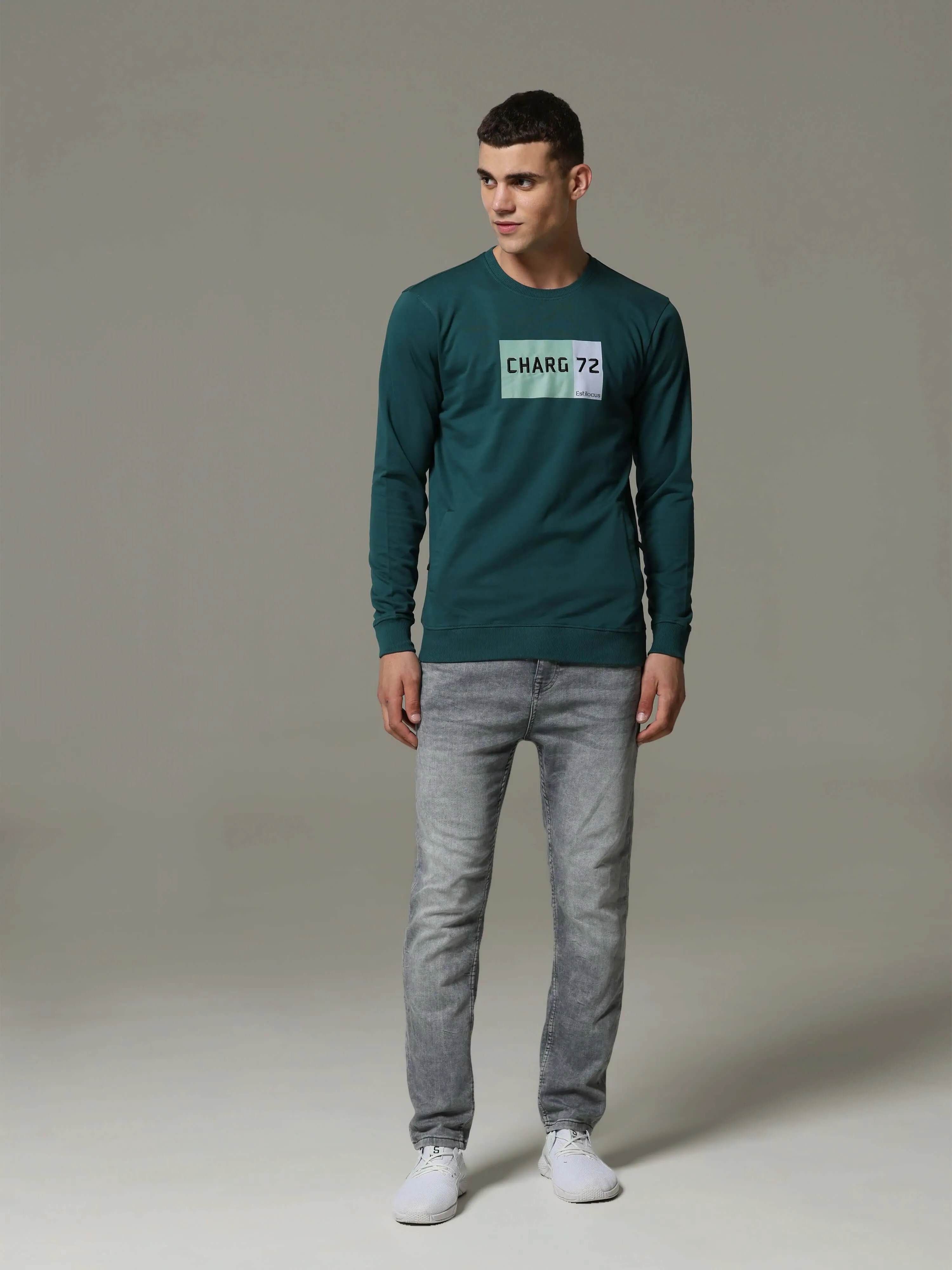 Charg Teal Sweat Shirt