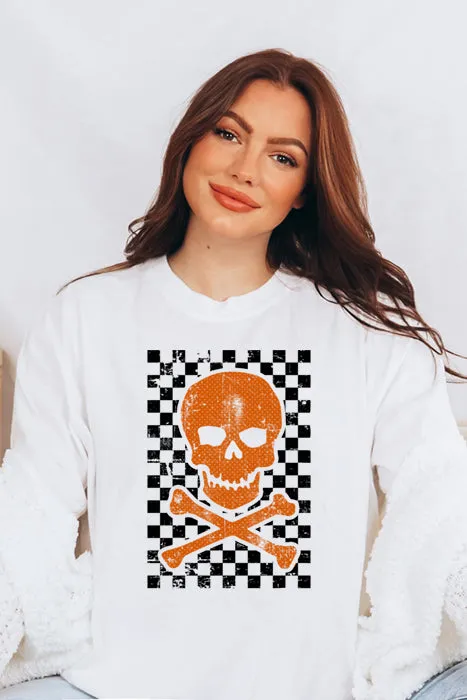 Checkered Skull 4876 Sweat