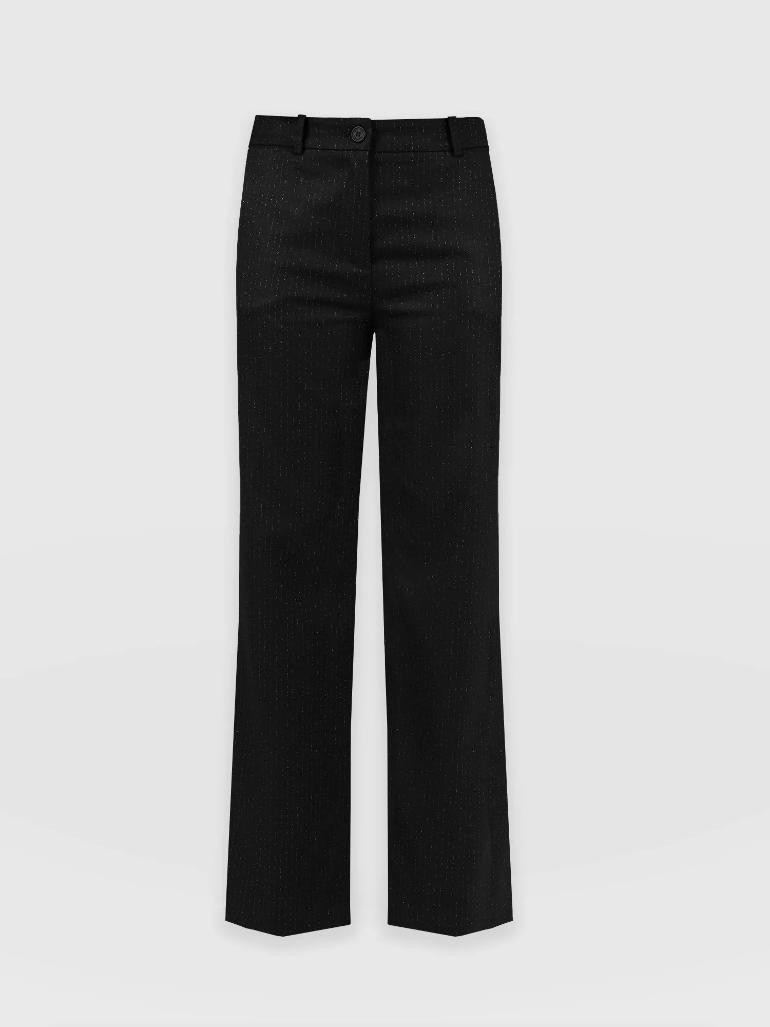 Chester Straight Leg Pant - Black Pinstripe