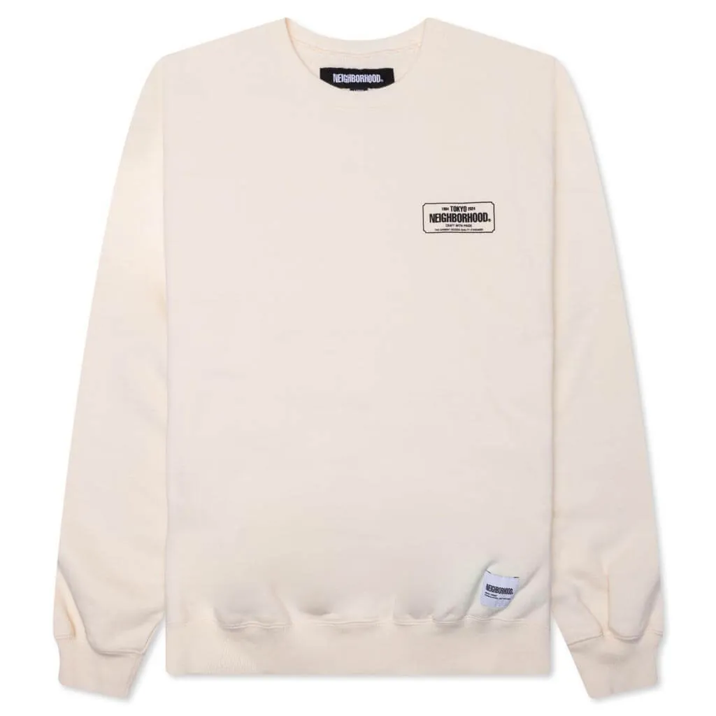 Classic Sweat L/S Shirt - Ivory