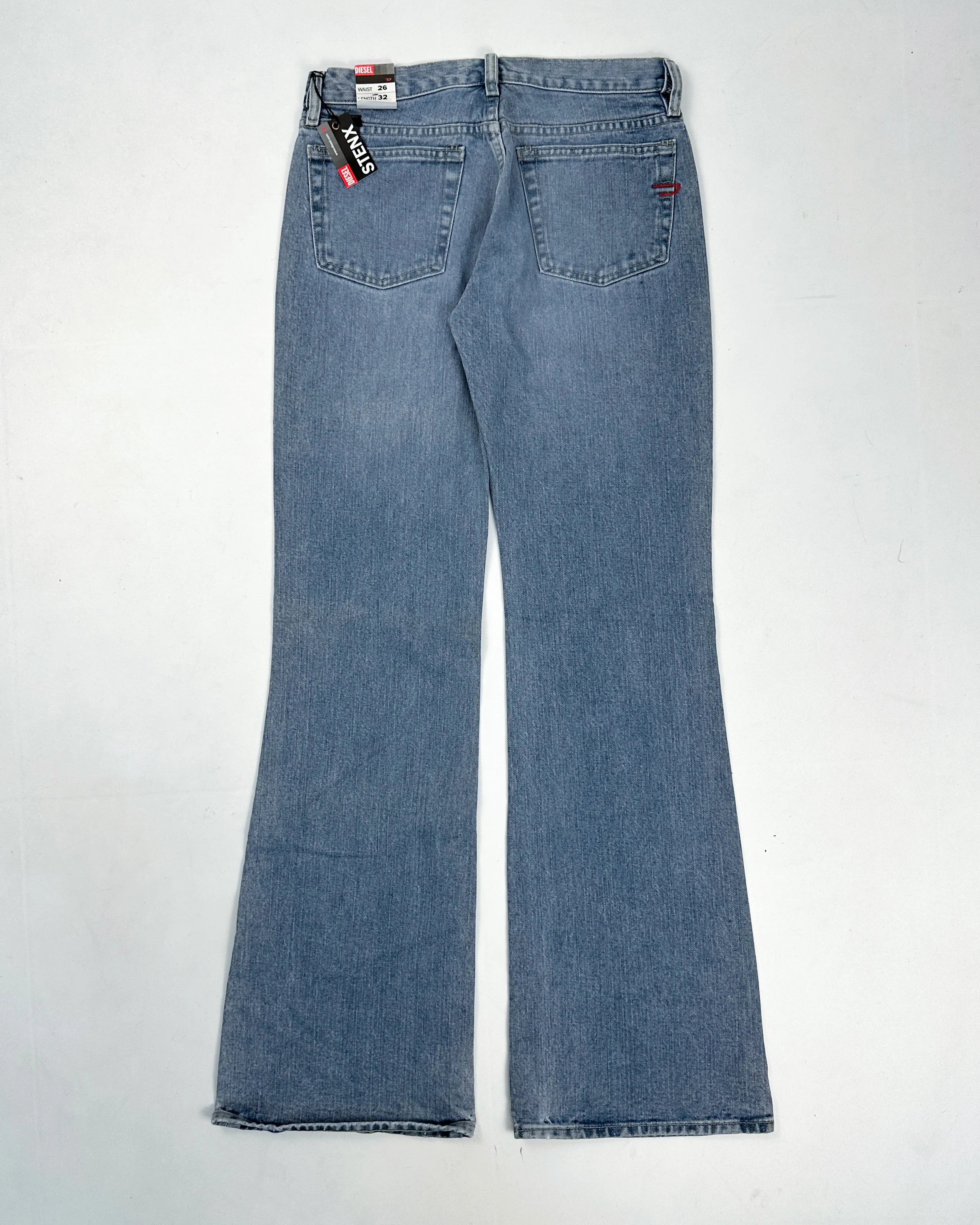 Diesel Flare Washed Denim Pants 2000's