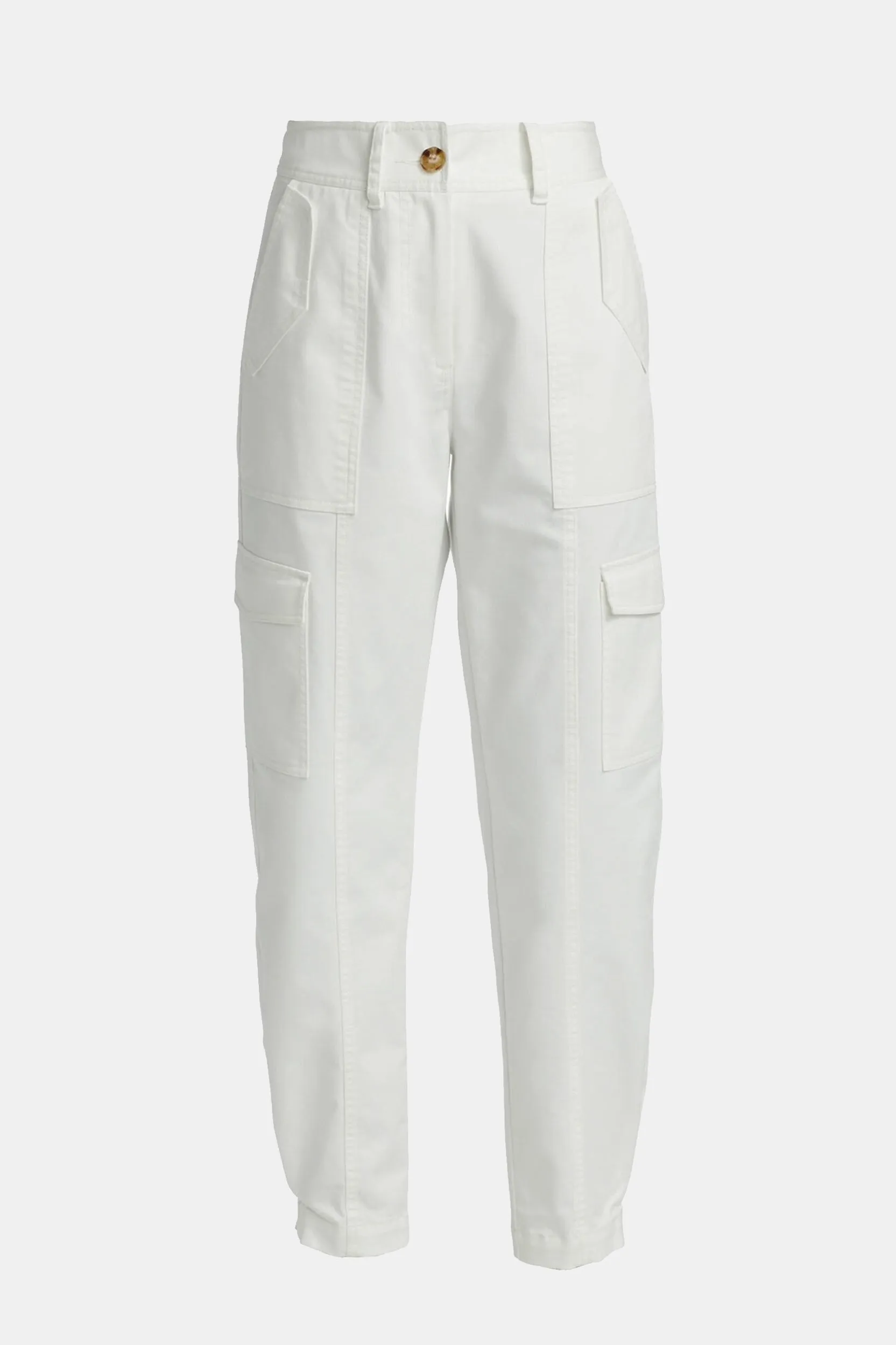 Elian Utility Pants in Washed White