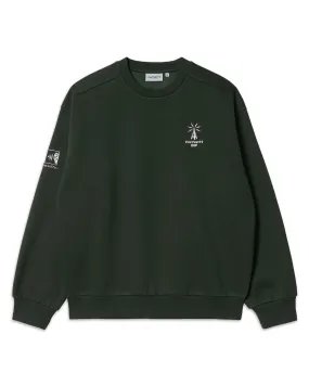 Felpa Carhartt Wip Connect Sweat Dark Cedar