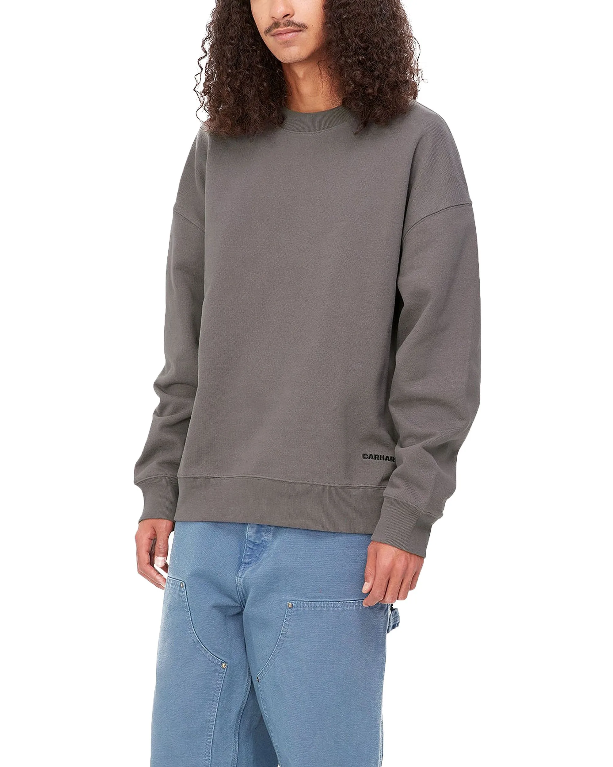 Felpa Carhartt Wip Link Script Sweat Rhino