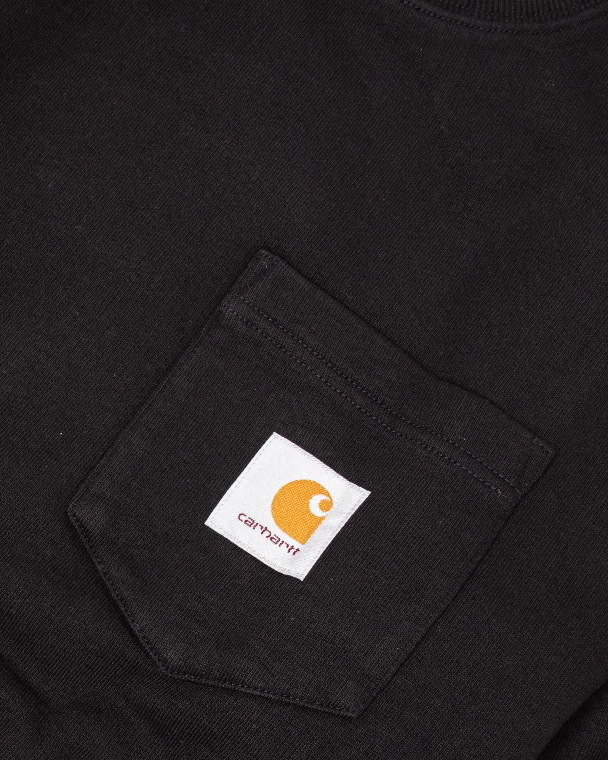 Felpa Uomo Carhartt Pocket Sweat Nera