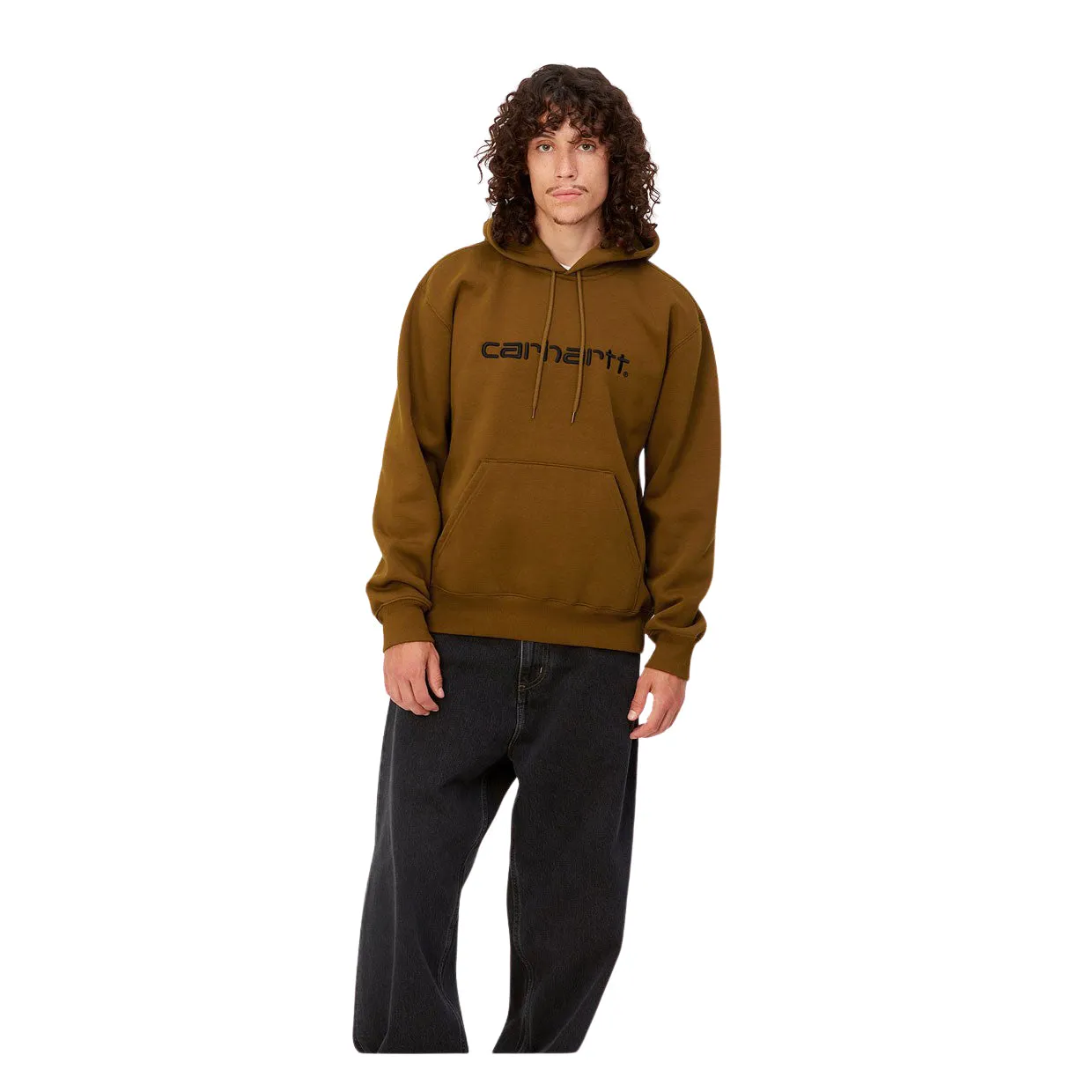 Felpa Uomo Carhartt WIP Hooded Sweat Marrone