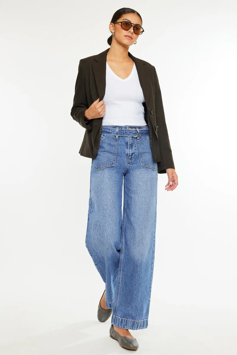 Finn Ultra High Rise Wide Fit Leg Jeans