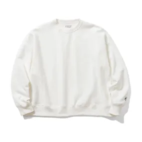 Flagstuff DONUTS LOGO FLAT SEAM HEAVY SWEAT-WHITE