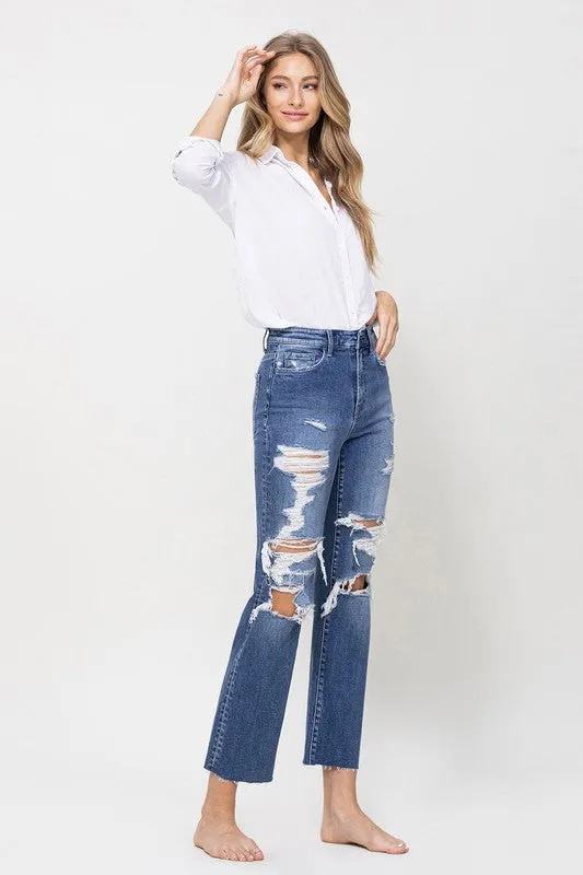 FLYING MONKEY Distressed High Rise Jeans [online exclusive]