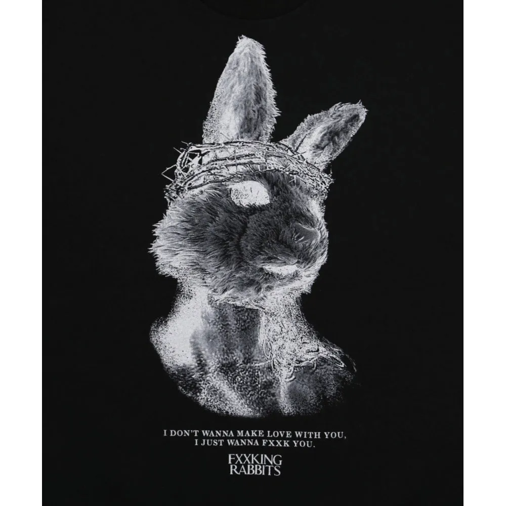 #FR2 RABBIT JESUS SWEAT SHIRT-BLACK