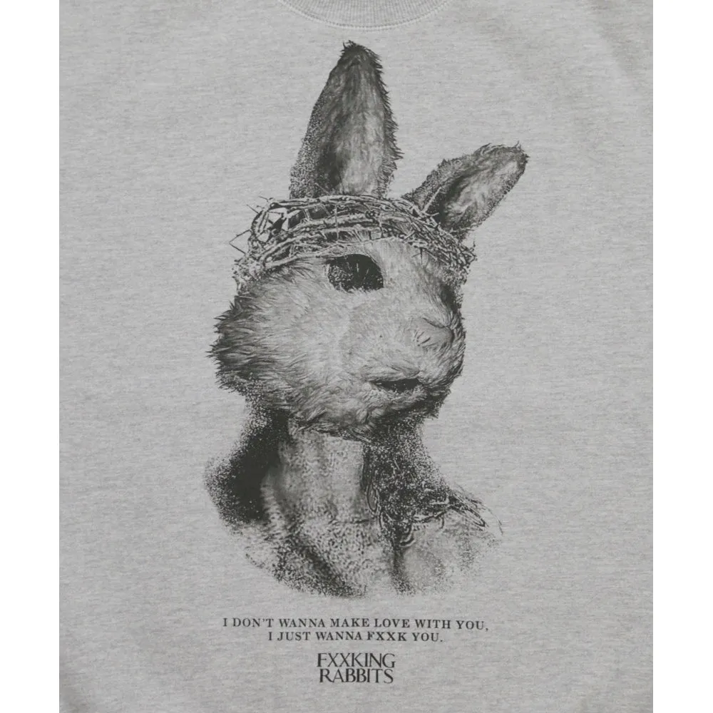 #FR2 RABBIT JESUS SWEAT SHIRT-GREY