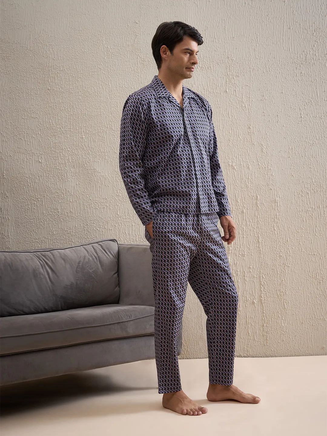 Gentlemen Printed Pant Set