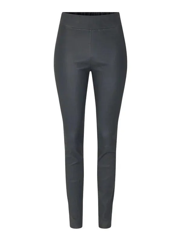 Gina Leather Pants Navy