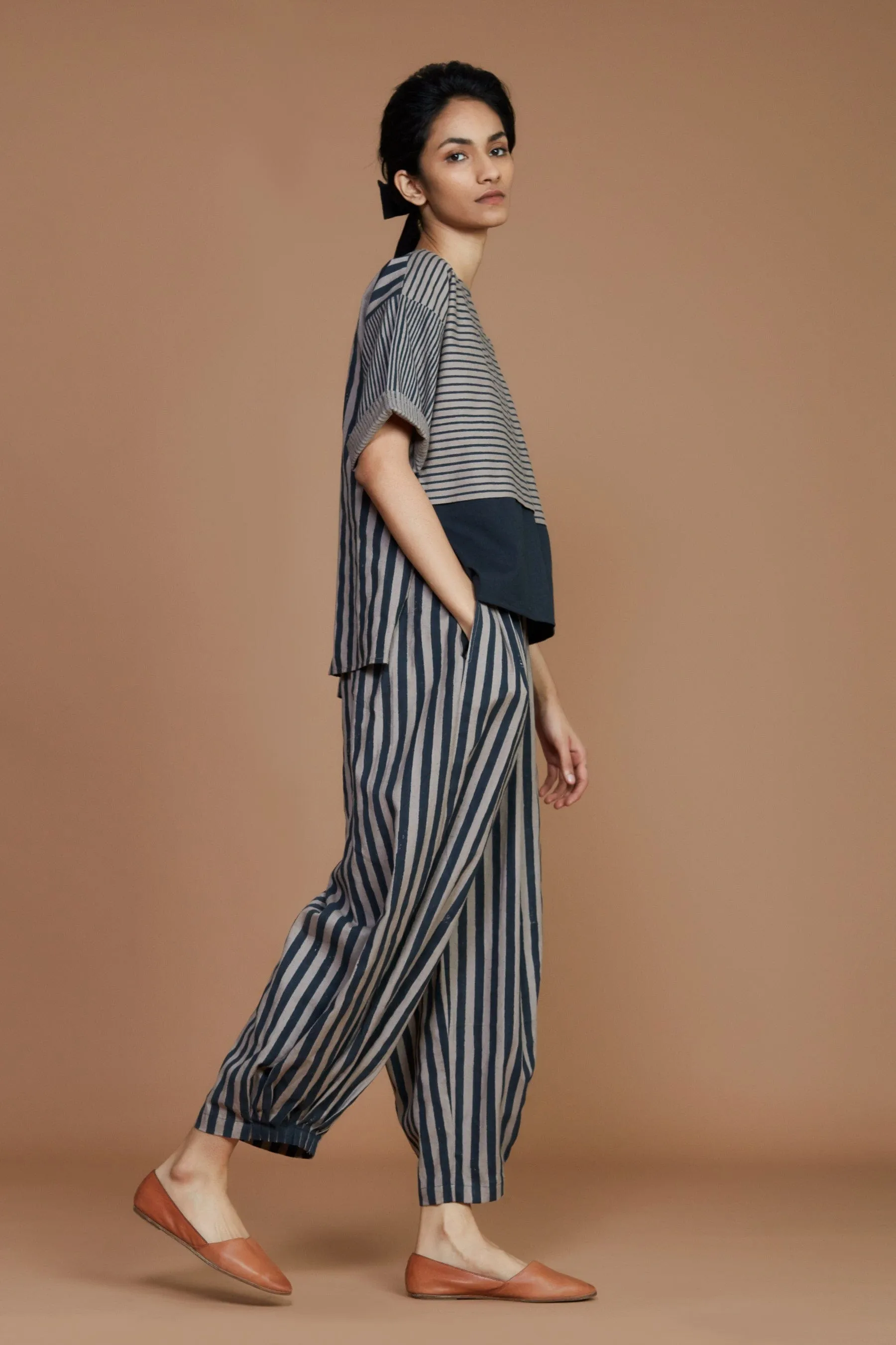 Grey with Charcoal Striped NHera Pants