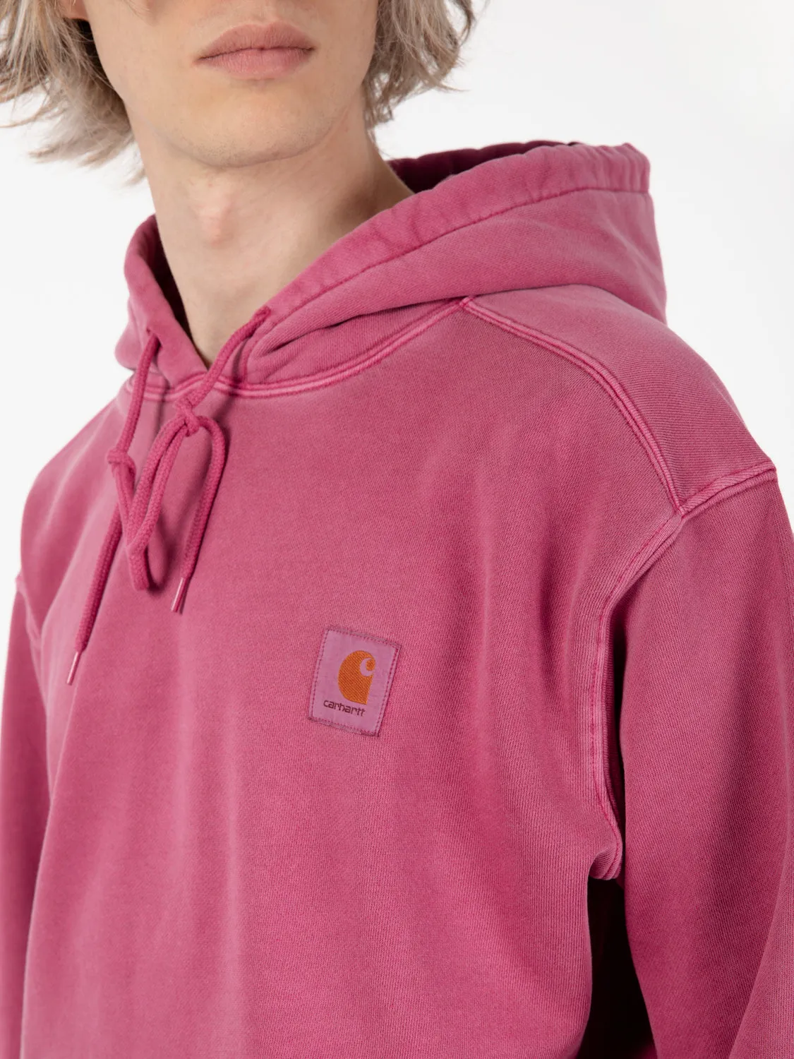 Hooded Nelson sweat magenta