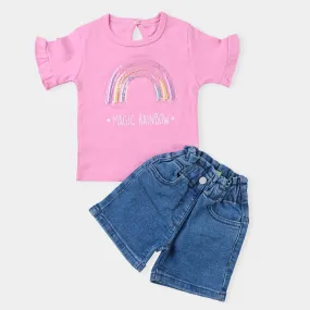 Infant Girls Western Suit Rainbow-P.Cosmose