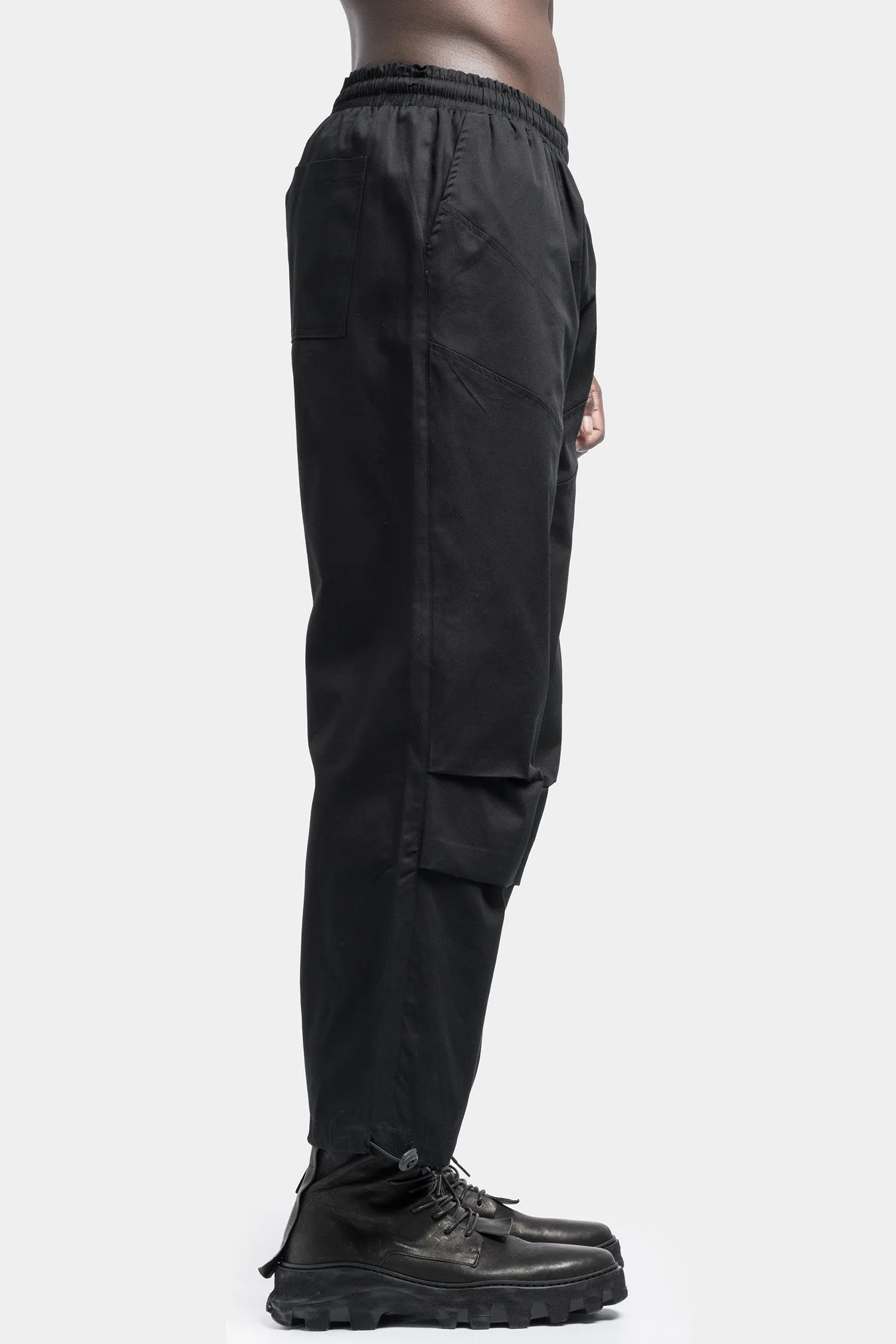 Layered knees hem transform pants