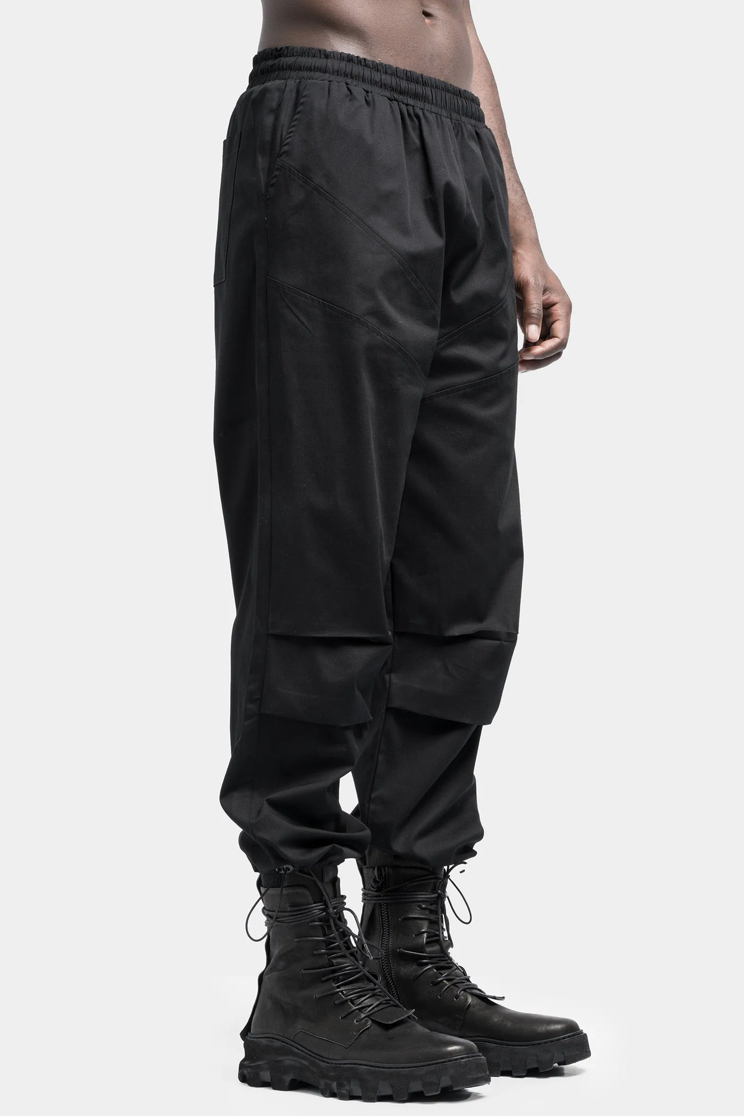 Layered knees hem transform pants