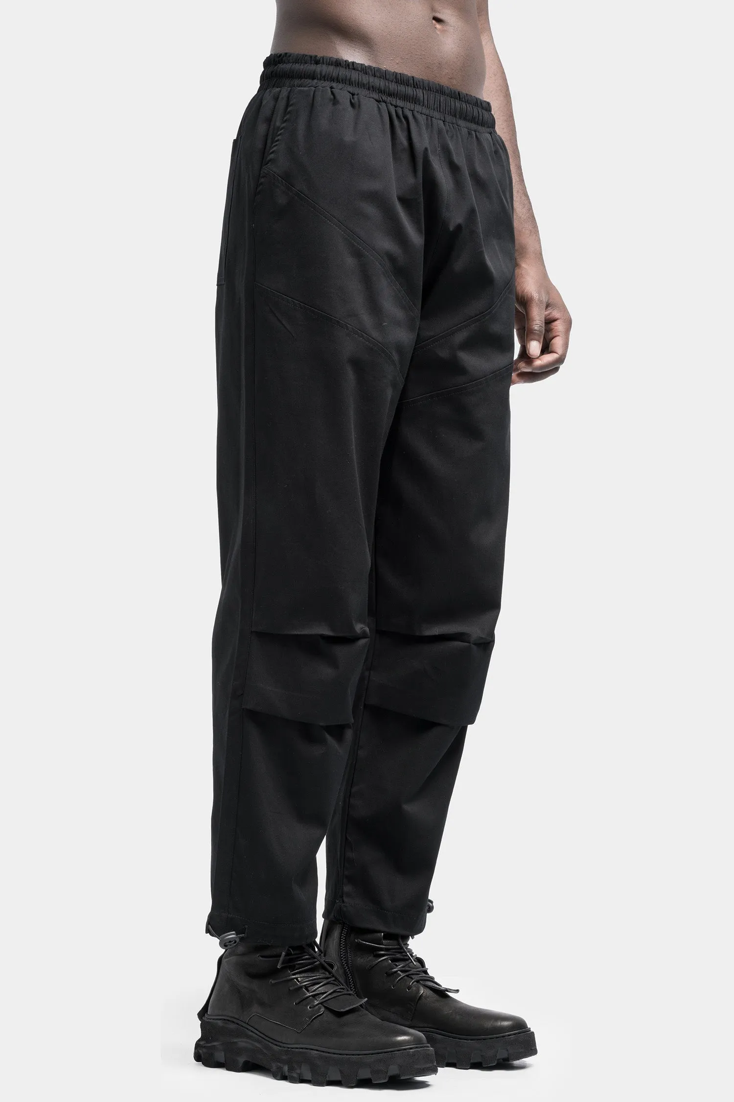 Layered knees hem transform pants