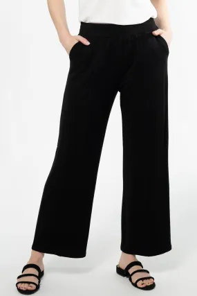 Libby Bamboo Straight Leg Pant - Black