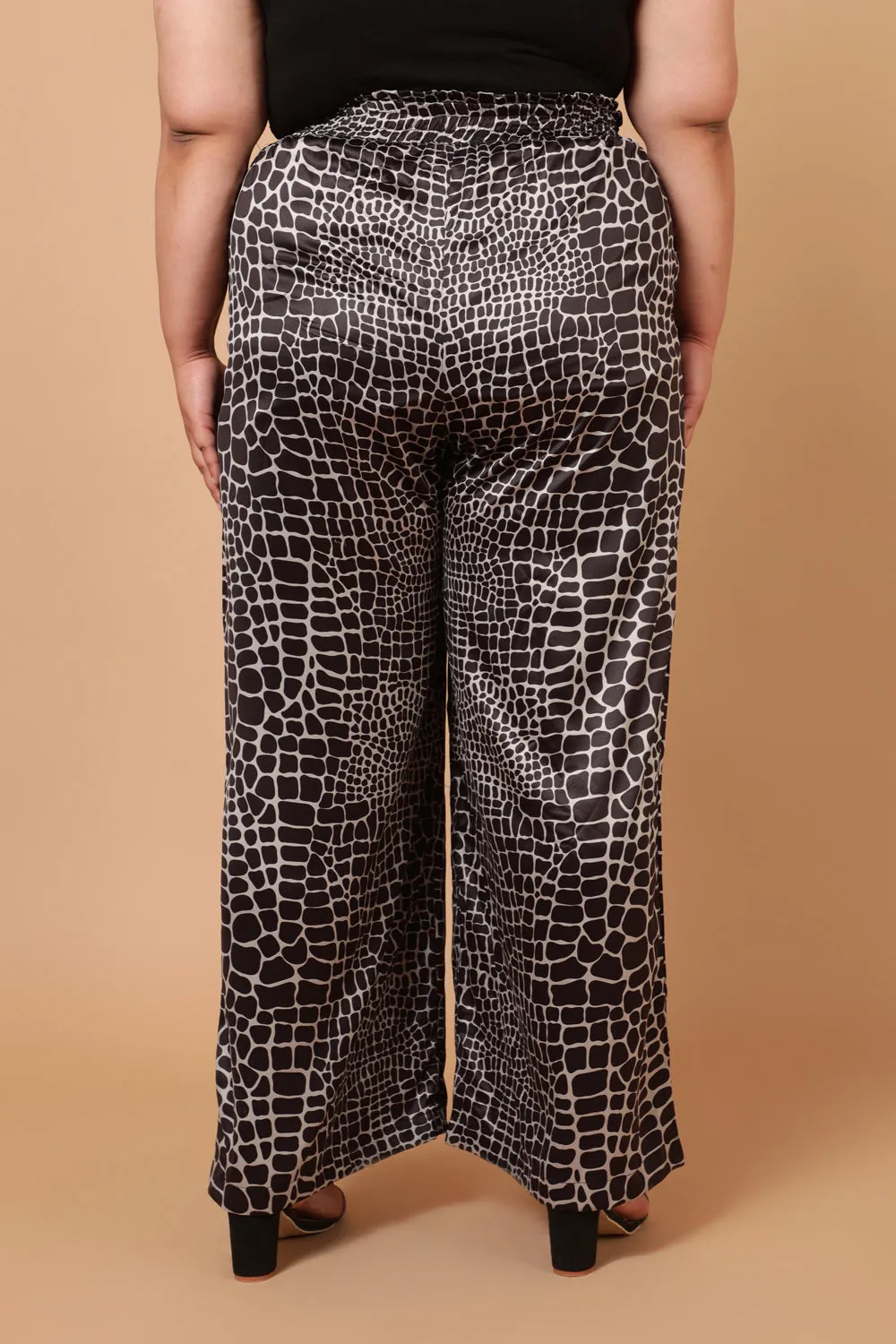 Luxe Snake Print High Waist Pants