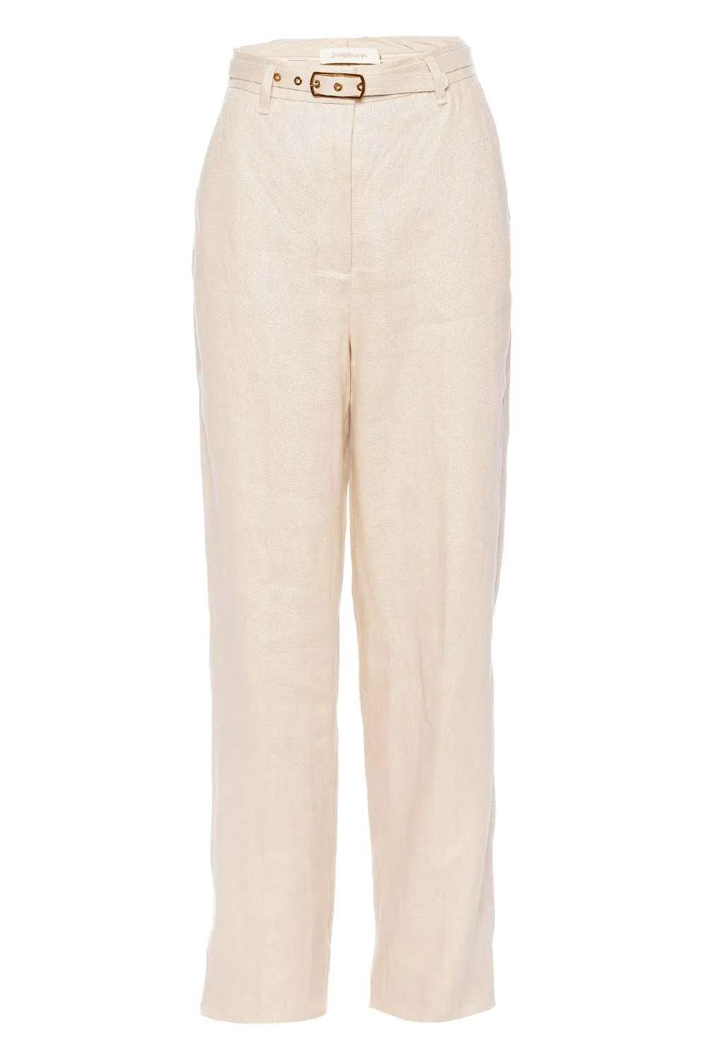 Matchmaker Straw Linen Straight Leg Pant