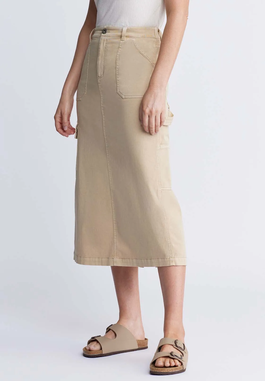 Matilde Women’s Cargo Skirt in Beige - WS0010P