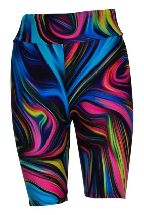 Neon Swirl Shorts