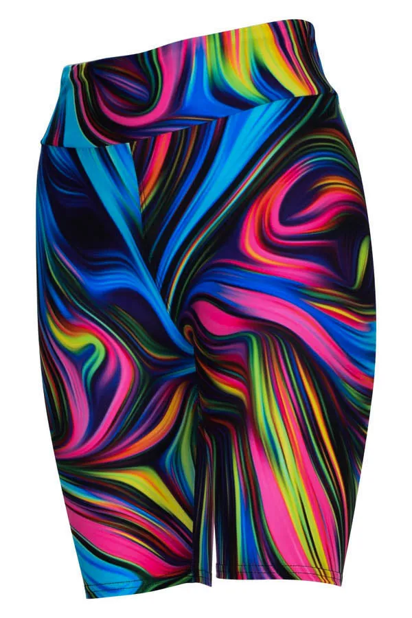 Neon Swirl Shorts