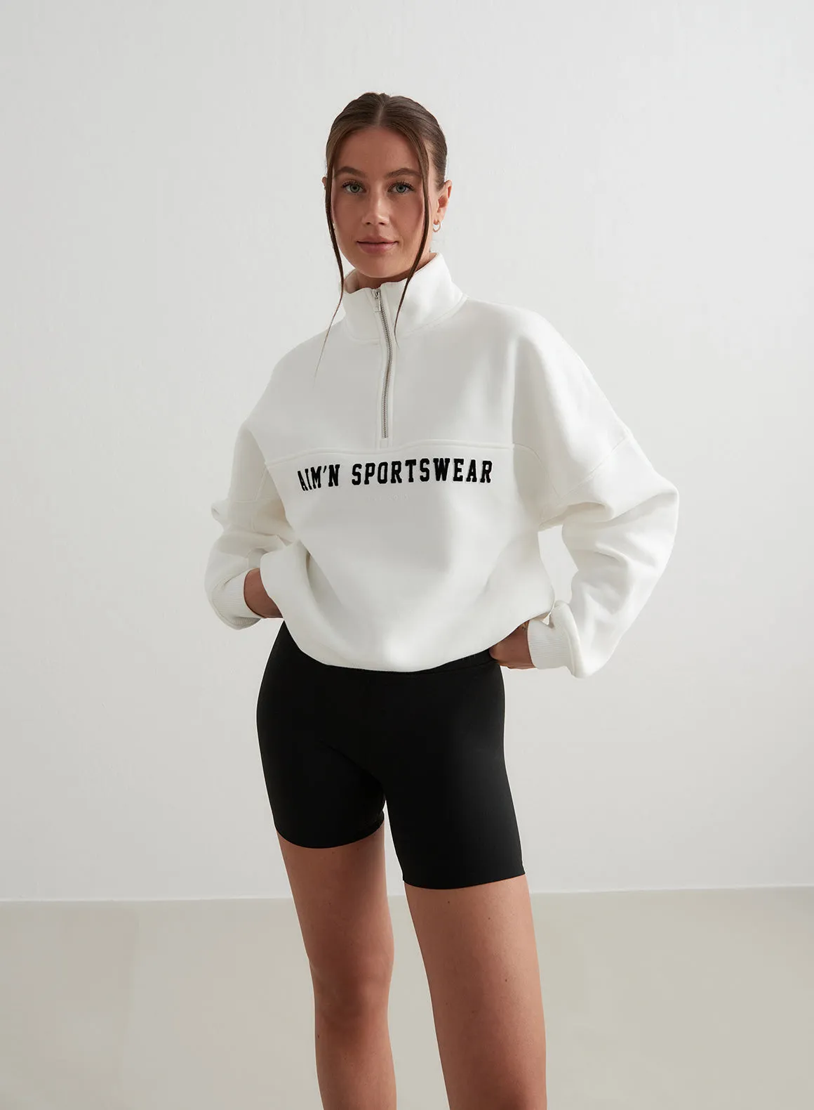 Off-White Varsity Sweat Half Zip