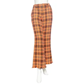 Orange and Black Wool Houndstooth Pants