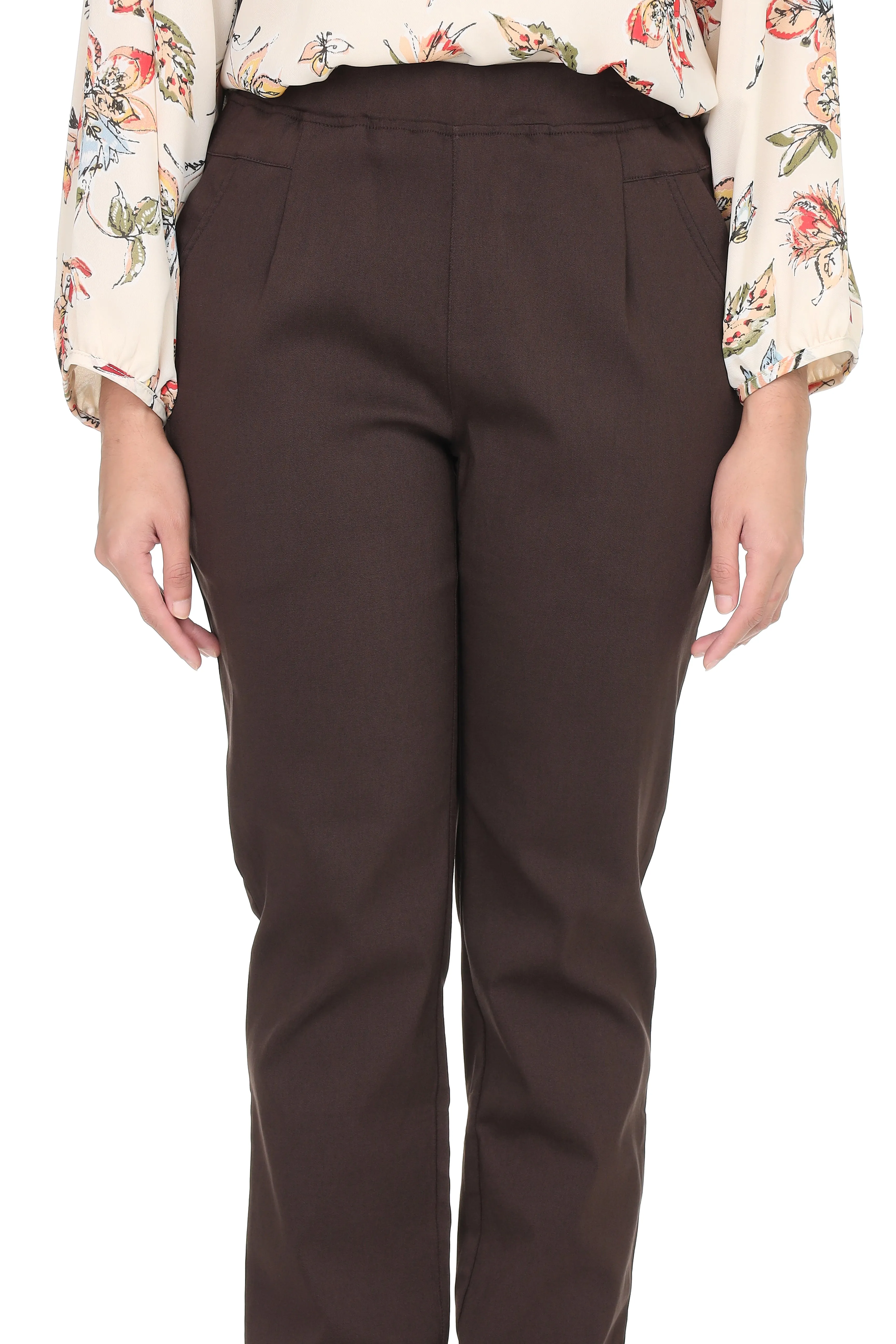 Pant without Zipper - Brown