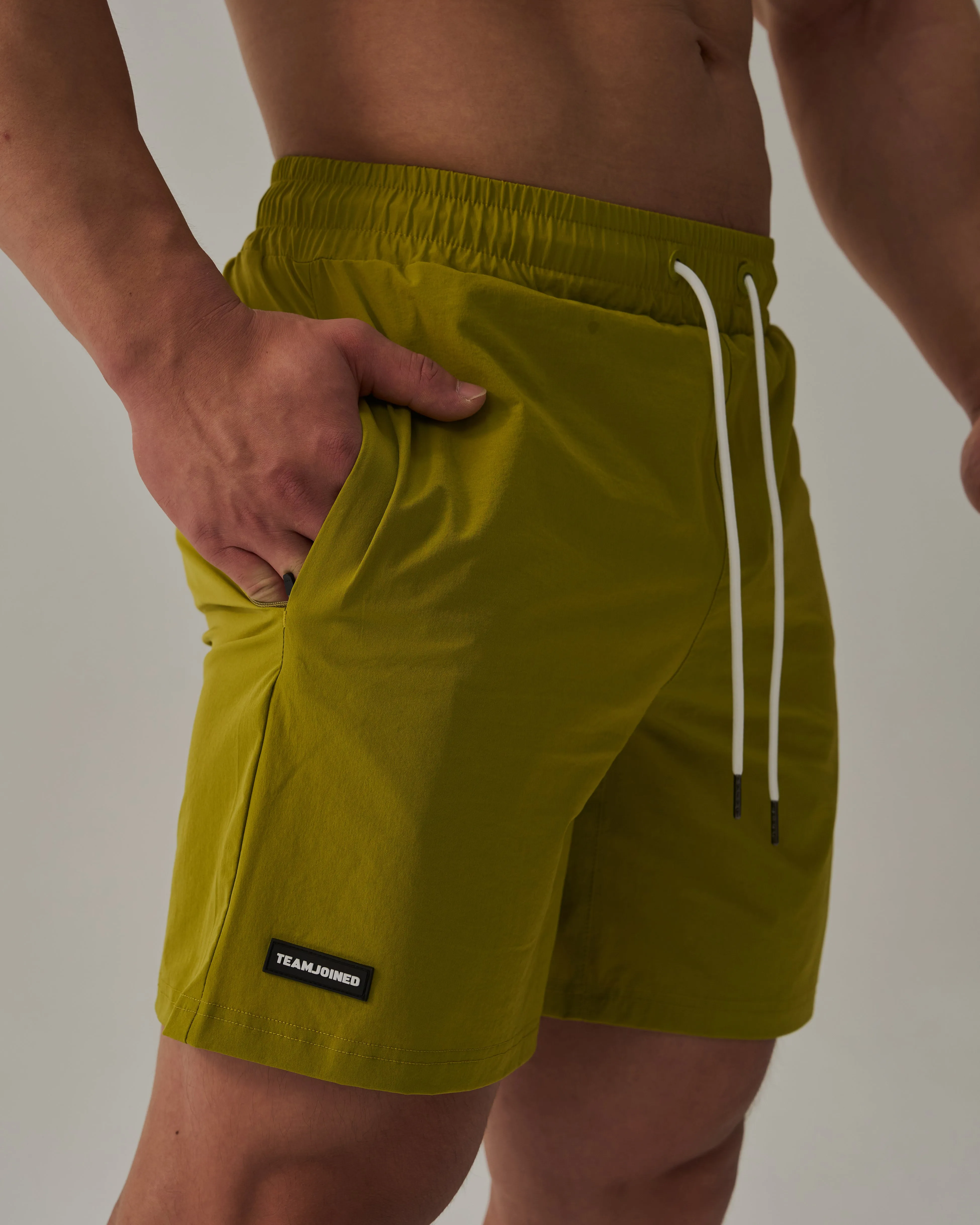 Patched Gym Shorts