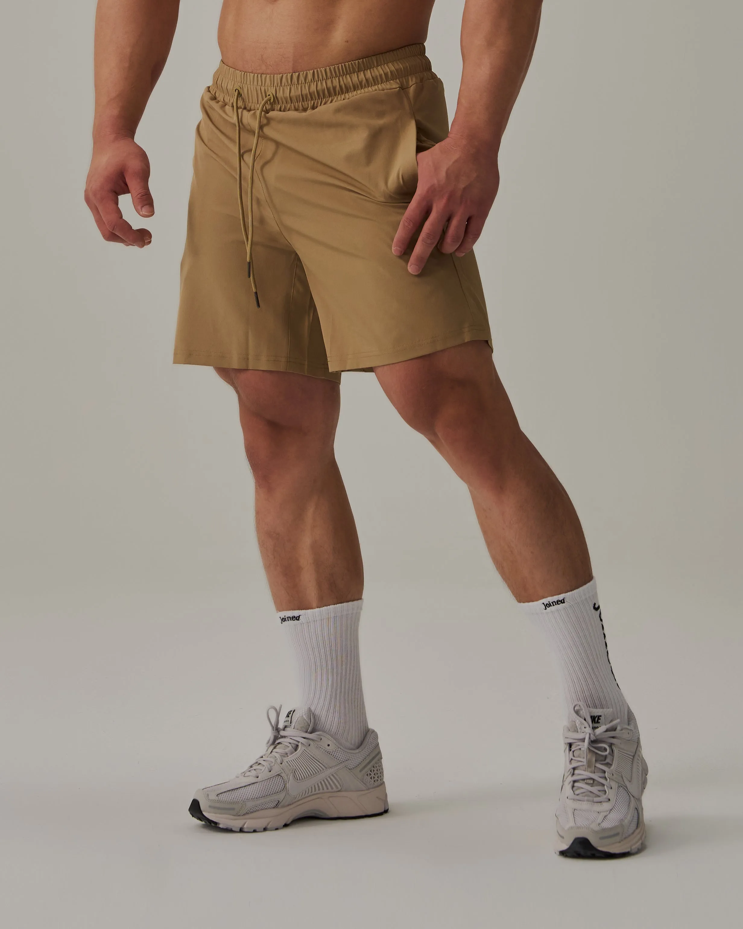 Patched Gym Shorts