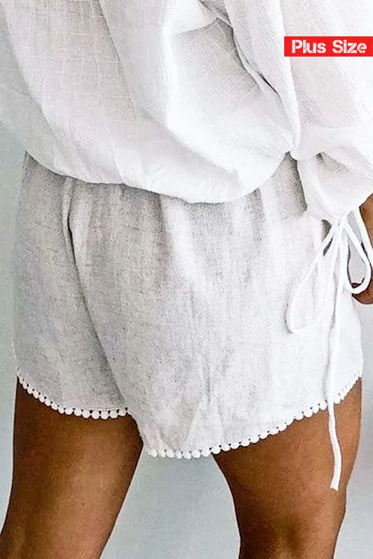 Pompom Hemming Shorts