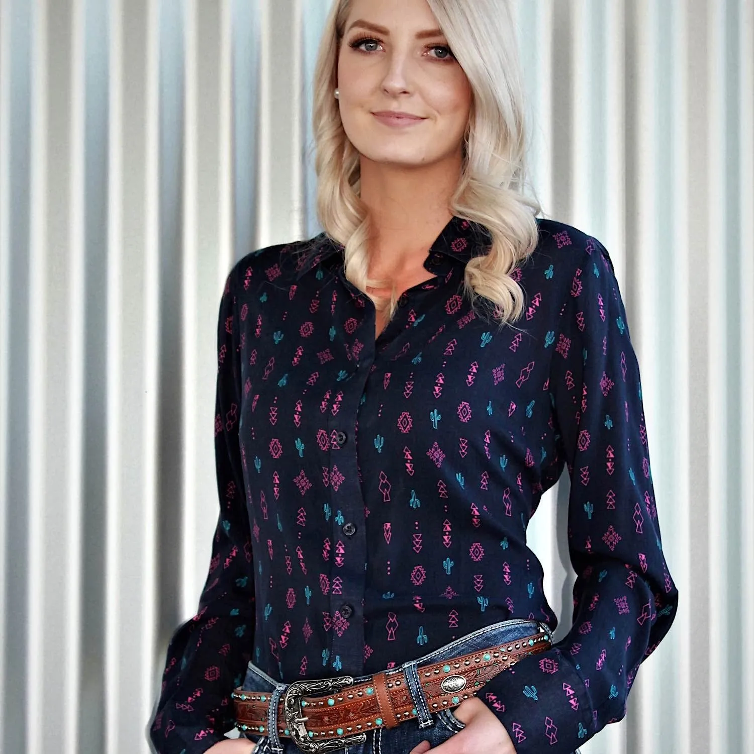 Pure Western Womens Clara Print Shirt