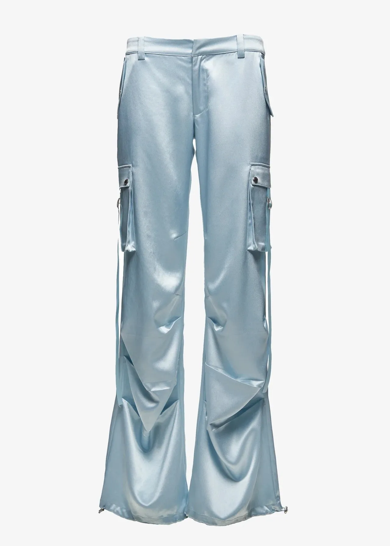 Ser.o.ya - Lai Satin Cargo Pant - Light Blue